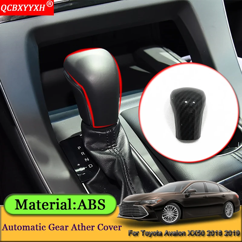 

Car Styling ABS Automatic Gear Decoration Cover Interior Chrome Sequins Car Sticker Accessories For Toyota Avalon XX50 2018 2019