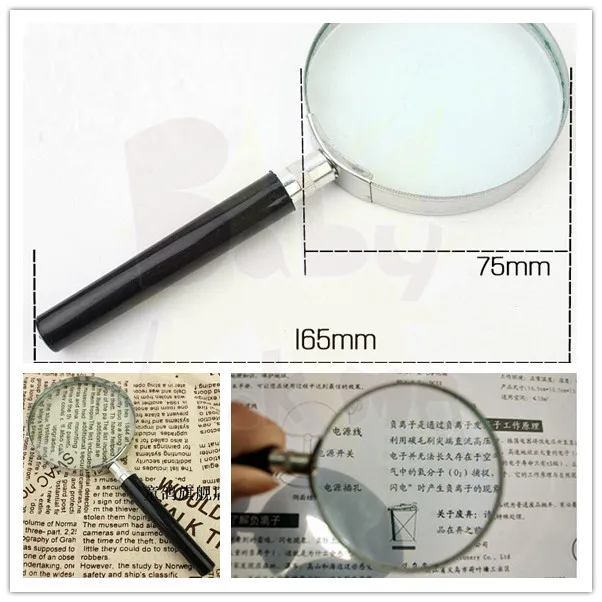 

Wholesale 1pc Portable 5X Handheld Hand Held Magnifying Glass Lens Magnifier Magnification