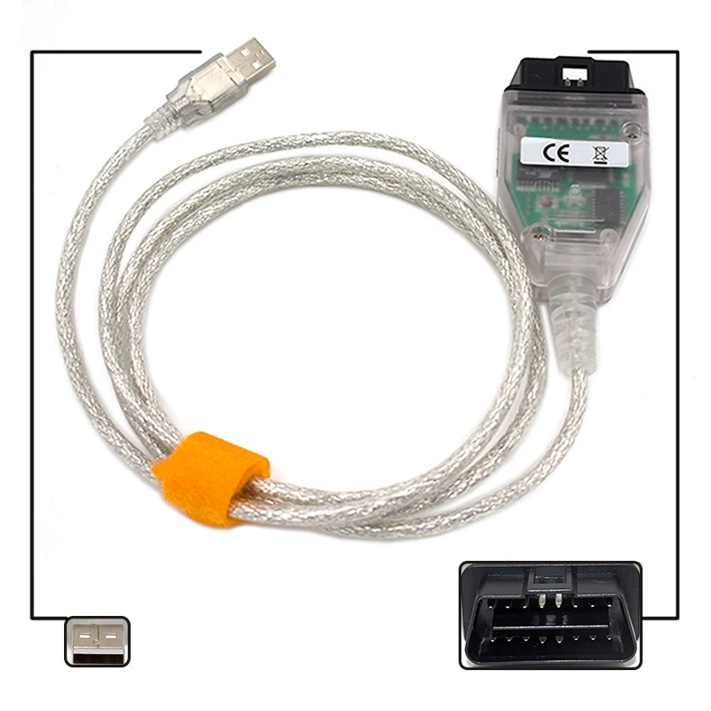 Новинка для BMW INPA K can inpa FT232RL чип k dcan USB OBD2 интерфейс INPA Ediabas для BMW с 20PIN до 16PIN Лучшая Скидка