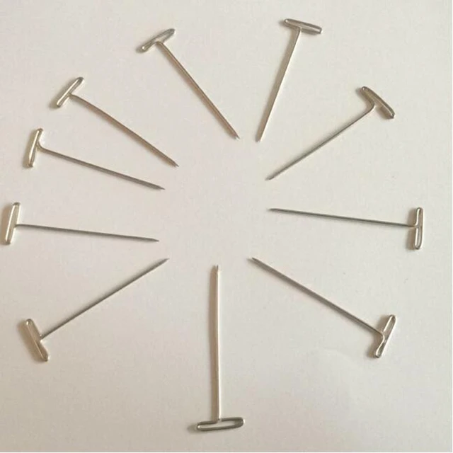 T Pins for Wig on Foam Head Style T Pin Needle Hair Salon Styling Tools