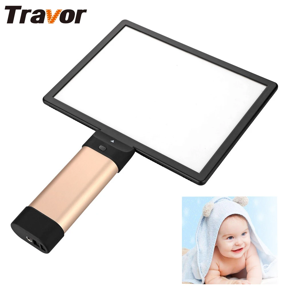 

Travor Plastic X2 led video light adjustable Color Temperature with three Color Filters rechargeable 18650 battery