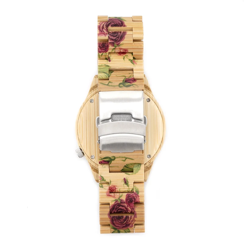 BOBO BIRD Luxury Women Bamboo Watches Timepieces For Men and Women Quartz Wooden Watch relogio feminino C-D21