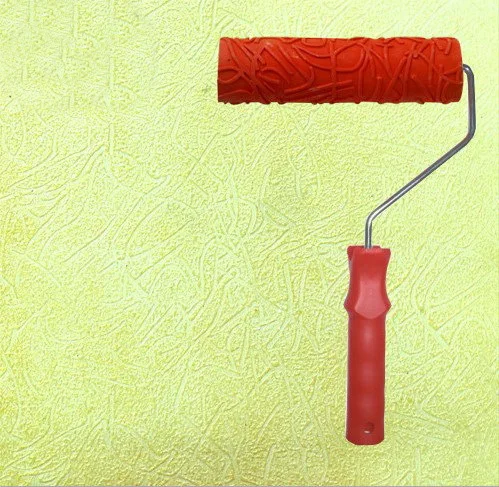 

Diatom ooze tools wall painting tool 7 inch rubber embossed roller for wall decoration no.183