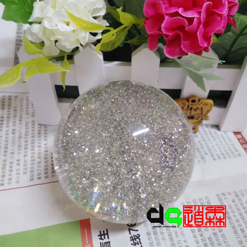 

Flashing 75mm acrylic juggling ball for FREE SHIPPING (color: GLITTER UV)