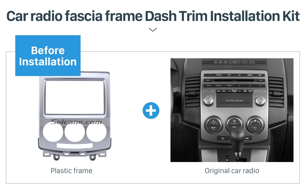 Seicane профессиональный двойной Din автомобильный стерео рамка Комплект для 2010 Mazda 5 авто стерео CD монтажная панель комплект в приборной панели