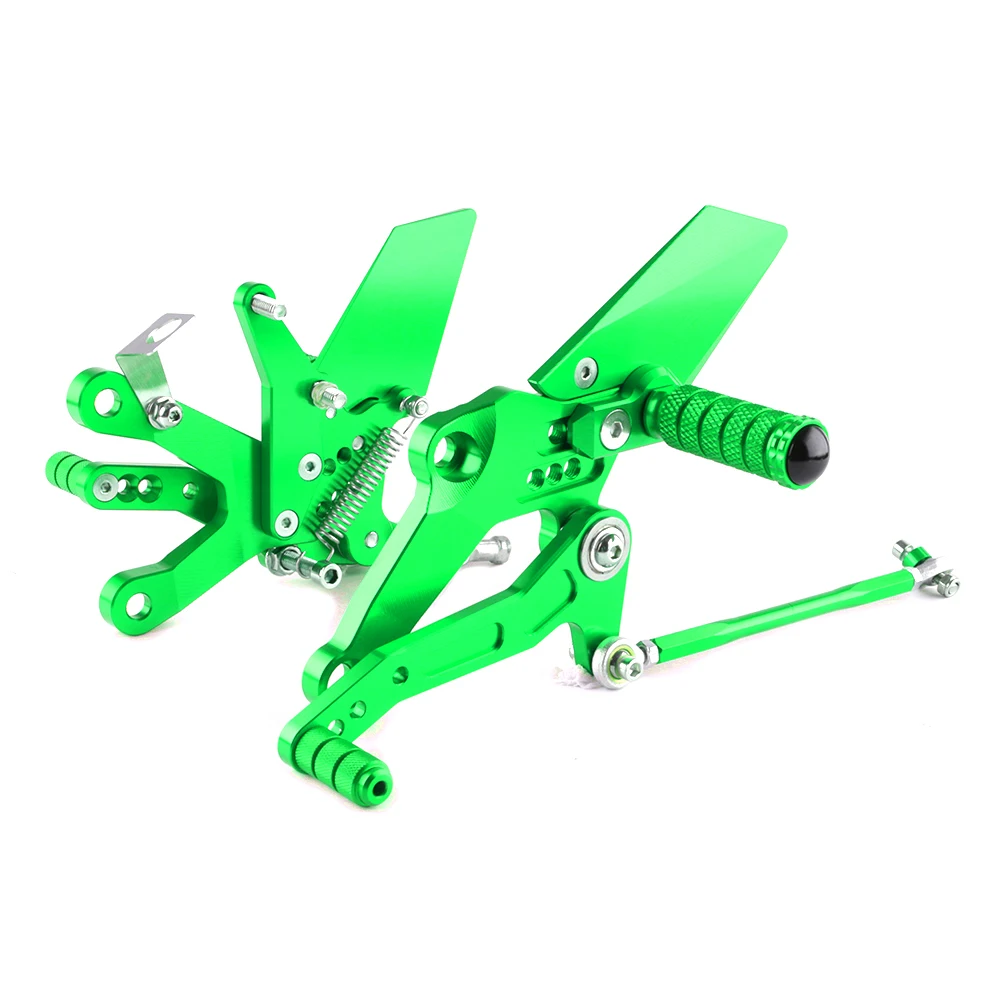 SMOK для Kawasaki Ninja 400 аксессуары для мотоциклов CNC алюминиевый сплав задние наборы Rearset подставка для ног колышки