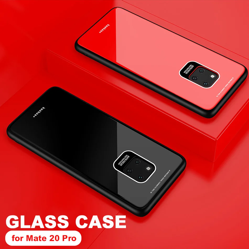 

Mate 20 Leica Lens Tempered Glass Case For Huawei Mate 20 Pro Luxury Glitter Silicone TPU Frame Hard Full Cover for Mate 20 X