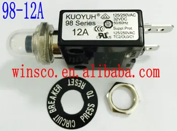 

98-12A Waterproof cap 100% NEW KUOYUH CIRCUIT BREAKER 98 SERIES 12A