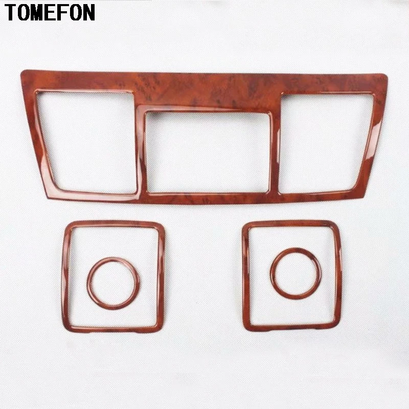 TOMEFON для Toyota Highlander 2009 до 2013 углеродное волокно специальная краска внутренняя приборная панель средняя вентиляционная крышка интерьер стиль