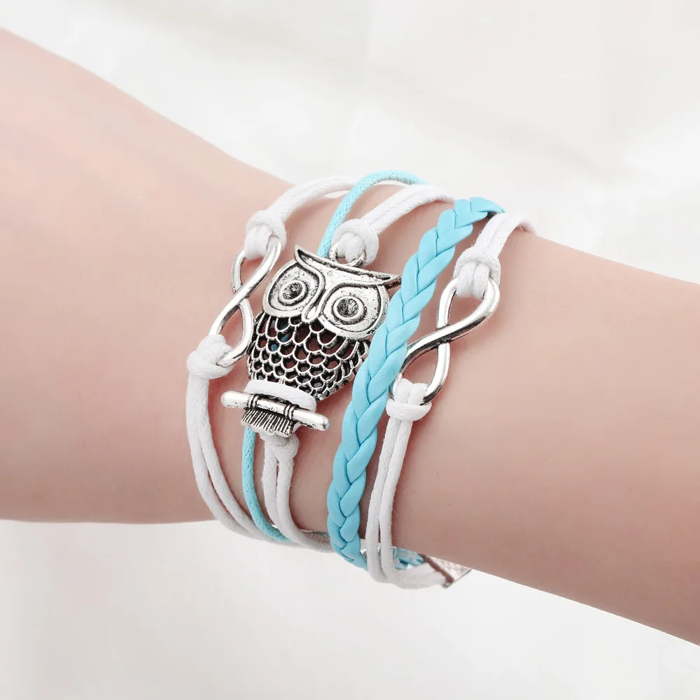 Лидер продаж Модные Винтажные птица дерево Совы Якоря Руль Канат плетеный