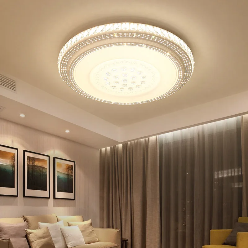 

led ceiling lamp luxury crystal lamp living room lamp rectangular atmosphere modern simple bedroom restaurant lighting led lamps