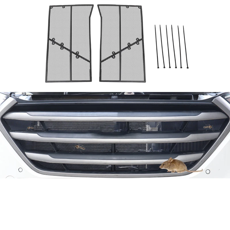 

Lsrtw2017 Stainless Steel Car Middle Net Engine Hood Anti-insect Net for Hyundai Tucson 2015 2016 2017 2018 2019 2020