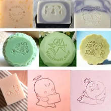 Ангел шаблон ручной работы мыло штамп прозрачный Diy натуральный акрил органическое декоративное мыло изготовление на заказ Печать