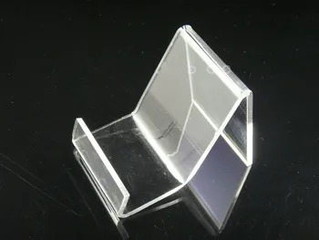 

Wholesale Clear Acrylic cell phone MP3/4 display stand holder rack 100pcs