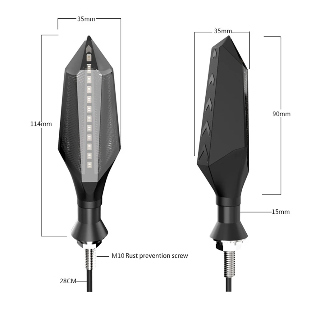 Мотоцикл модифицированные аксессуары светодиодный указатель поворота яркий стример горизонт скутер один 12 В внедорожные поворотные Указатели направления