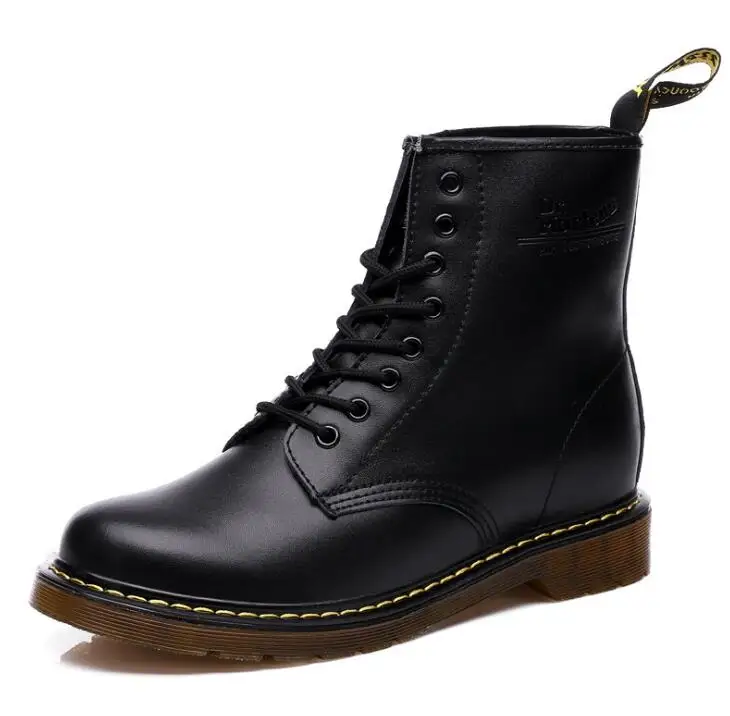 Top quality split Leather Women Boots Brand Snow Boots Warm Comfortable Women Shoes Dr Martins with box ST324