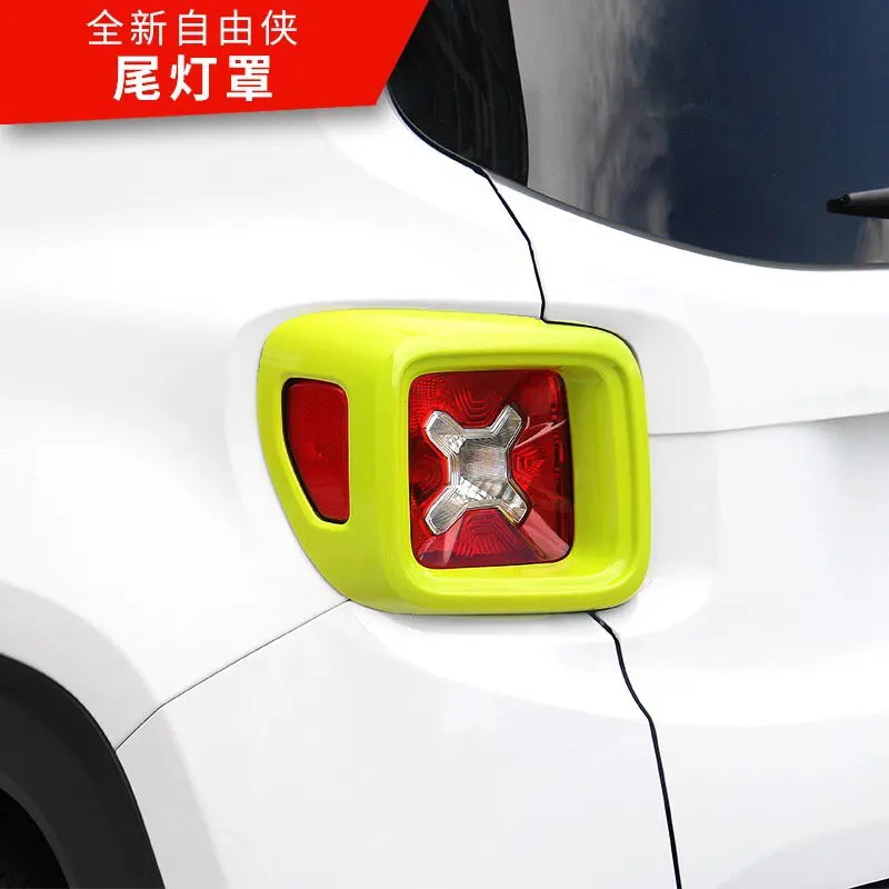

For Jeep Renegade 2016-2018 2PCS ABS Chrome Car Rear Fog Light Fog Lamp Cover Trims Car Styling Auto Accessories