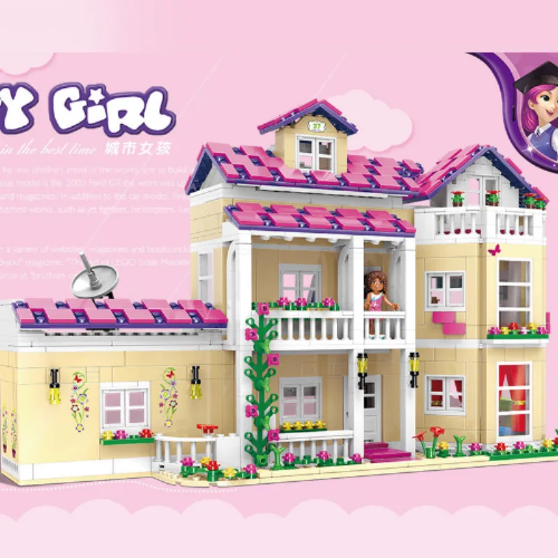 

XINGBAO 12006 Kid Toys 1334Pcs Girl Series The Happy Dormitory Set Building Blocks Bricks Educational Funny Girls Toys New Gifts