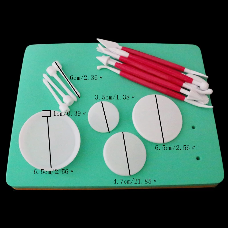 Горячая помадка торт Поролоновый коврик губка резинка паста украшения сахарное Ремесло Цветок Моделирование инструмент