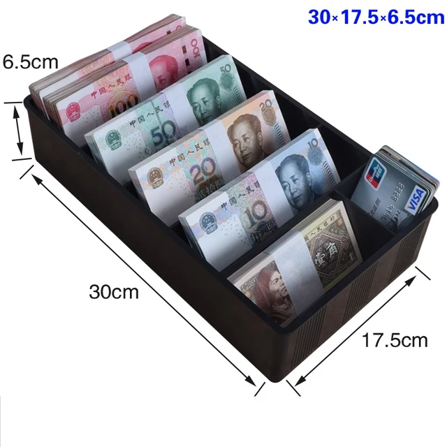 Caja de contador de dinero, bandeja de manipulación efectivo y monedas, bandeja de clasificación cambio con 5/9 compartimentos para billetes y monedas, billetes con para _ - AliExpress Mobile