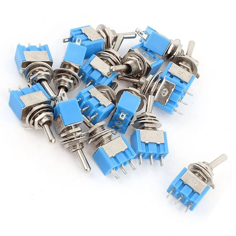 AC 125V 6A SPDT ON 3 Pin защелкивающийся микро тумблер 15 шт|Выключатели| |