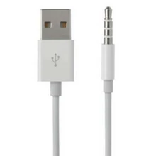 3,5 мм Jack AUX USB 2,0 Зарядное устройство для синхронизации данных аудио кабель-адаптер для Apple iPod Shuffle 3rd 4th 5th 6th gen MP3 MP4 плеер