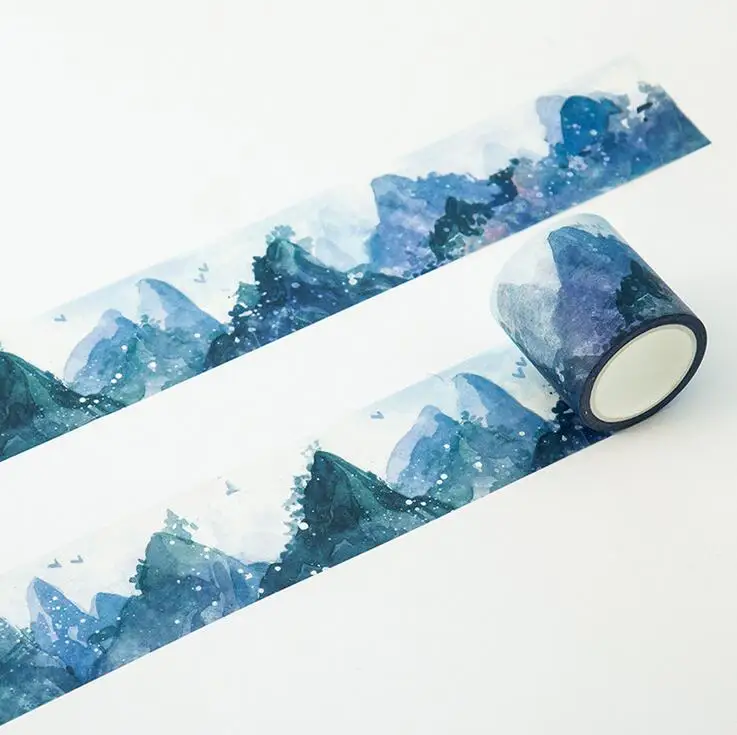 

4.5 cm Wide High Mountain Washi Tape Adhesive Tape DIY Scrapbooking Sticker Label Masking Tape