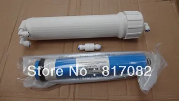 

Free shipping 3"x13" Screw-type RO membrane housin + 75 gpd RO membrane for Water Filter Free Shipping