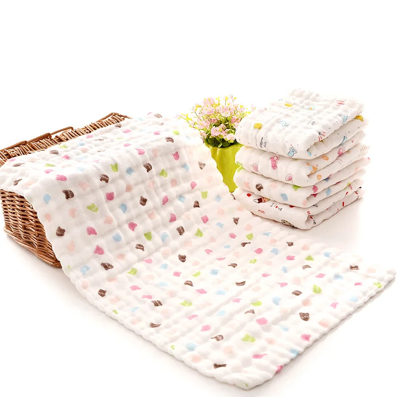 25*45cm gauze cotton baby handkerchief square towel muslin cotton infant face towel wipe cloth Appease Towel