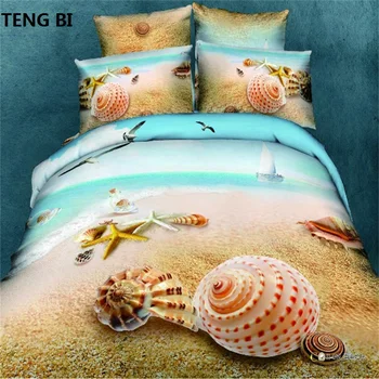 

100%Cotton 40's High density Twill Popular 4pcs 3D Bedding Set animal flower pattern Queen size Duvet Cover flat sheet bed linen