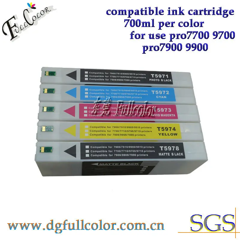 100% stable working 700ml Ink Cartridge For Epson pro7700 7900 7890 7910 7908 9900 9700 9890