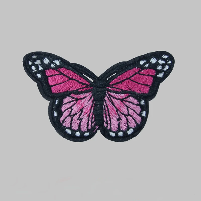 Taloyer 10pcs Lovely Embroidery Butterfly Patches Sew On Embroidered Fabric Appliques DIY Clothing Accessories Craft