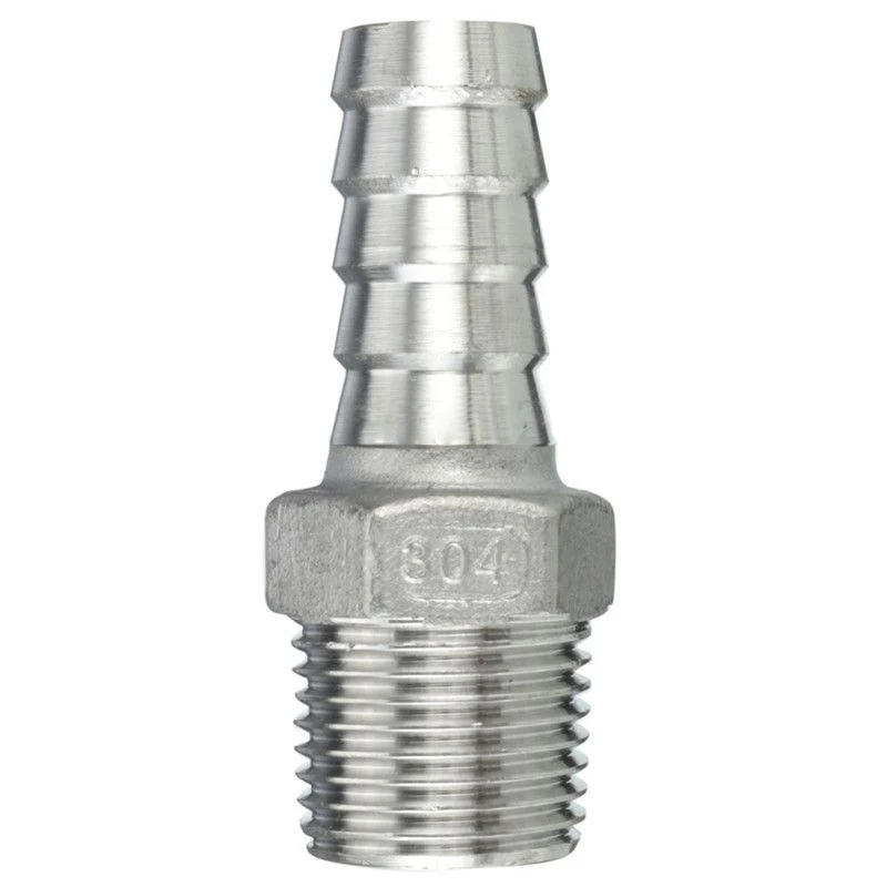 

LIXF NPT stainless steel connector external thread barb hose nozzle Hose Measurement: 1/2 inch x 15mm