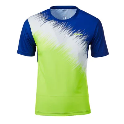 Бренд Kawasaki, мужская спортивная одежда, ST-T1026, футболка для бадминтона, дышащая теннисная рубашка с круглым вырезом и коротким рукавом для мужчин - Цвет: Blue