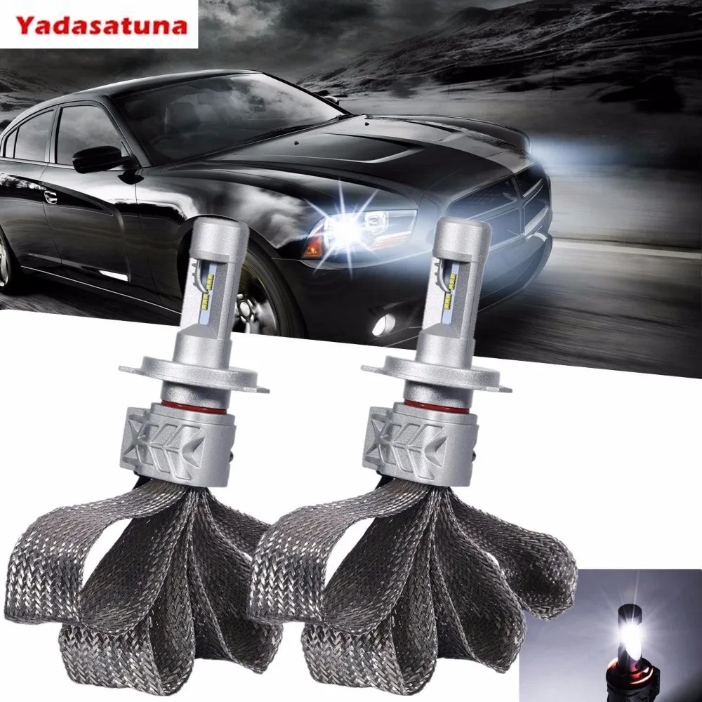 2*H4 9003 HB2 80W Car Motor LED Headlight Bulb Philipzes Chips 12v 24v