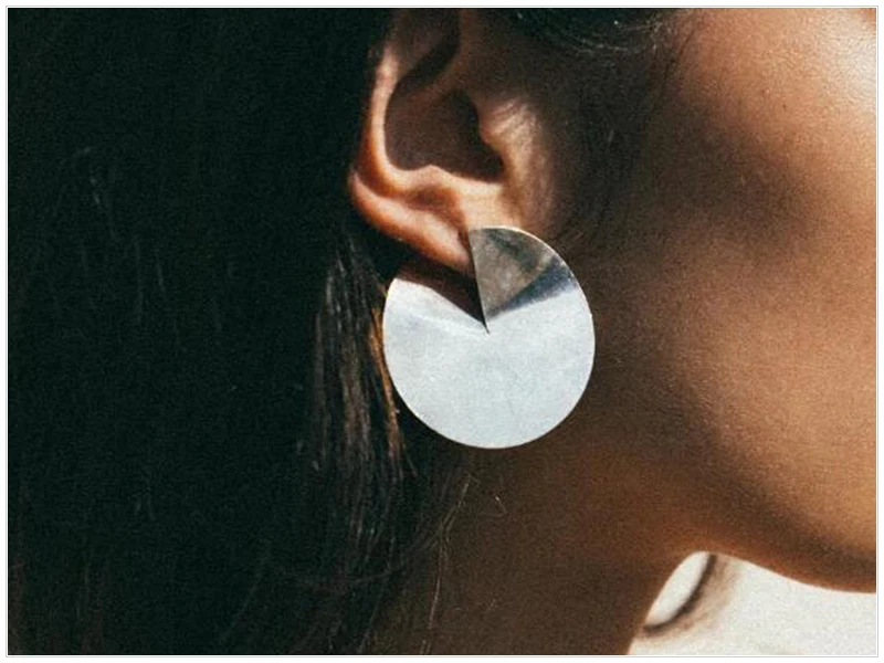 Silver Gold Earrings  (5)