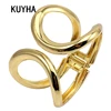 Simple Punk Cuff Bracelets & Bangles Summer Statement Gold Color Metal Pulseiras Present Jewelry 1