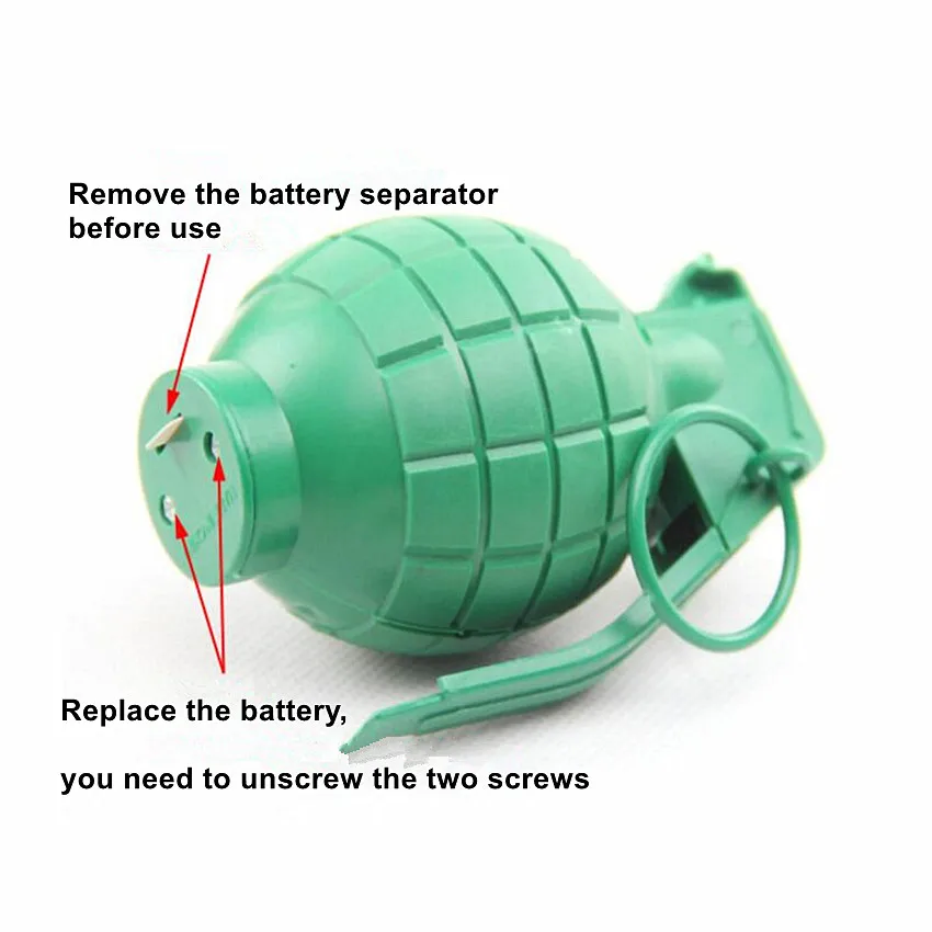 1 шт. шутки остроты шалости Производитель Спорт на открытом воздухе звук и светильник имитация ручной гранаты смешные и хитрые игрушки для детей