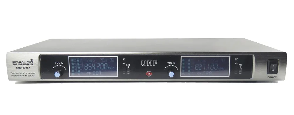 STARAUDIO DJ Profession 2CH UHF Wireless Handheld