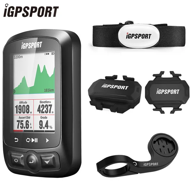 $US $83.24  iGPSPORT Cycling Wireless Computer ANT+ Bicycle Speedometer IGS618 Bike Heart Rate Speed Cadence Se
