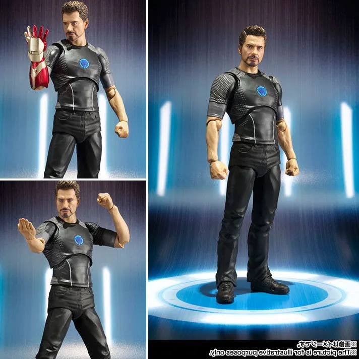 

Iron Man Tony Stark Tony's Powered Stage PVC Action Figure Collectible Model Toy 17cm