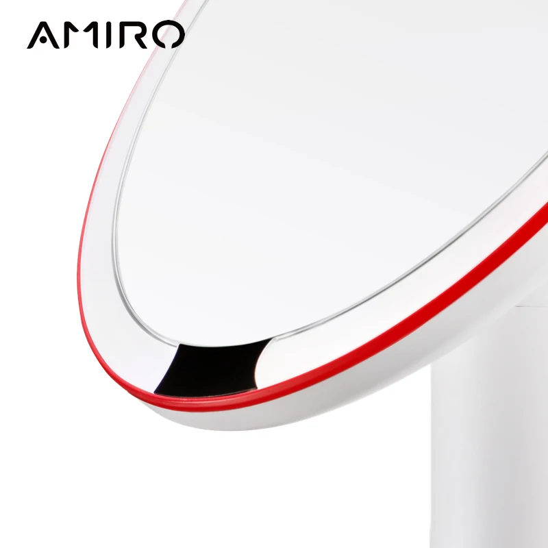New AMIRO Presale 8 Inch LED 3 Light Modes Makeup Mirrors On/Off Smart Sensor True Color Clarity System White