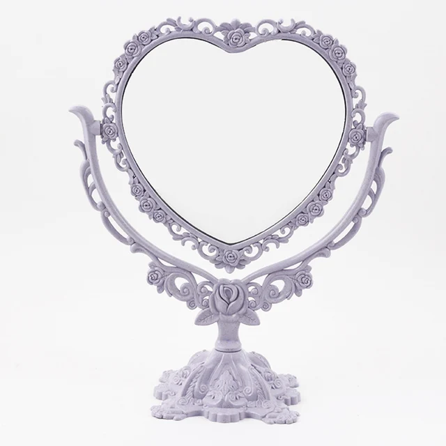$US $10.51  Desktop Makeup Mirror Style Rotatable Gothic Mirror Butterfly Rose Decor Beauty Tool Round Oval 