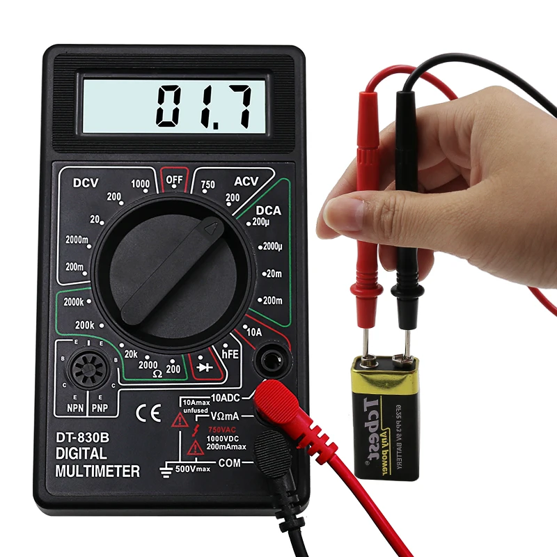 2 Color LCD Digital Multimeter AC/DC 750/1000V Digital Mini Multimeter probe For Voltmeter Ammeter Ohm Tester Meter Gauge