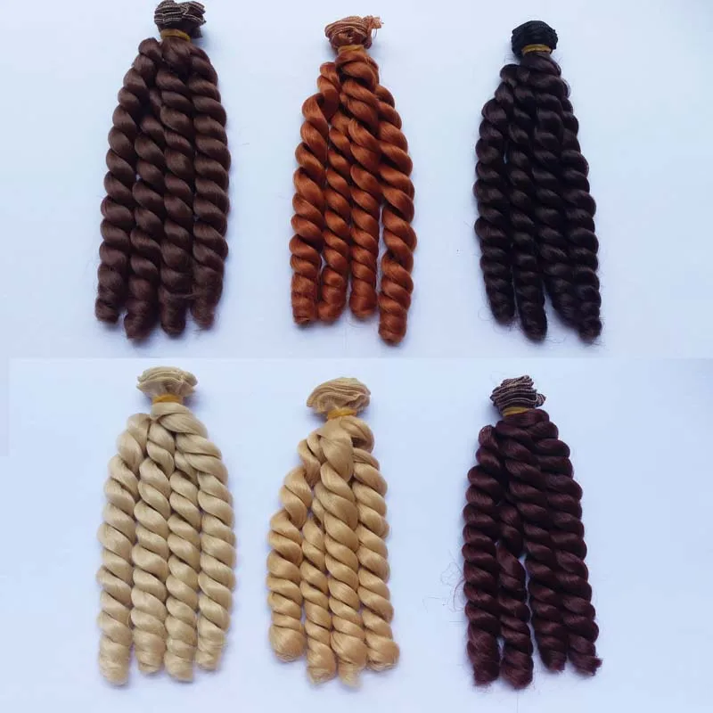 

20PCS/LOT Wholesale 20CM Synthetic Doll Hair Curly Hair For BJD Doll DIY