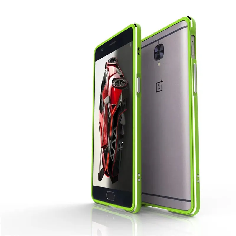 Для oneplus 3 т One Plus Роскошные ультра тонкий Алюминий металлический бампер Рамки