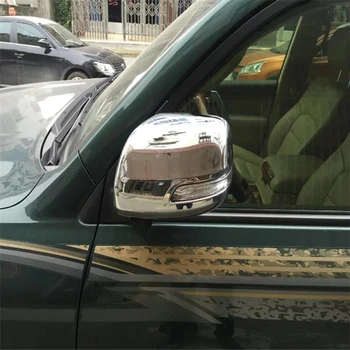 

WELKINRY car auto cover For Toyota Land Cruiser V8 J200 2016 2017 2018 ABS chrome side fender wing rearview door mirror cap trim