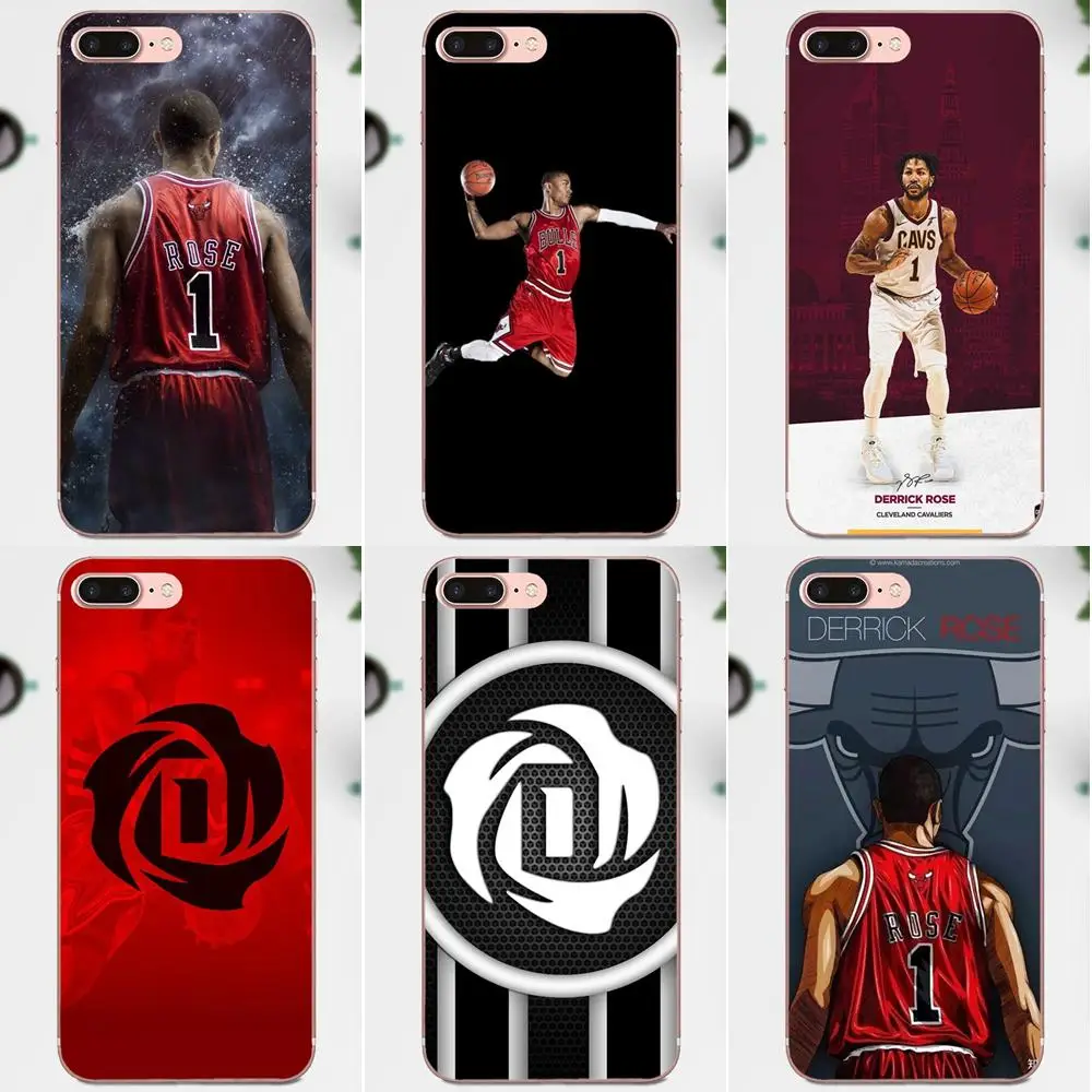 

Basketballer Derrick Rose For Apple iPhone 4 4S 5 5C 5S SE 6 6S 7 8 Plus X XS Max XR Soft Silicone TPU Transparent Protective