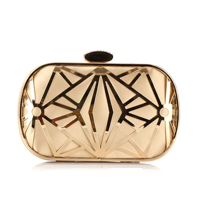 Wedding Party Bags Clutches Women Gold Crystal Evening Purse Factory Price Golden Clutch Bag Black Small Handbag 3030
