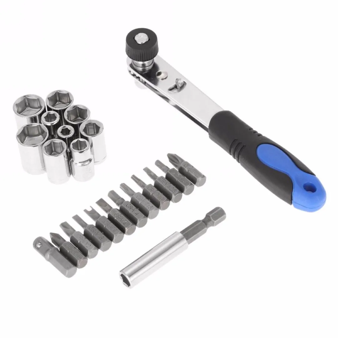 23 in 1 Precision Mini Ratchet Screwdriver Bits Set Sockets Repair Tool Kit